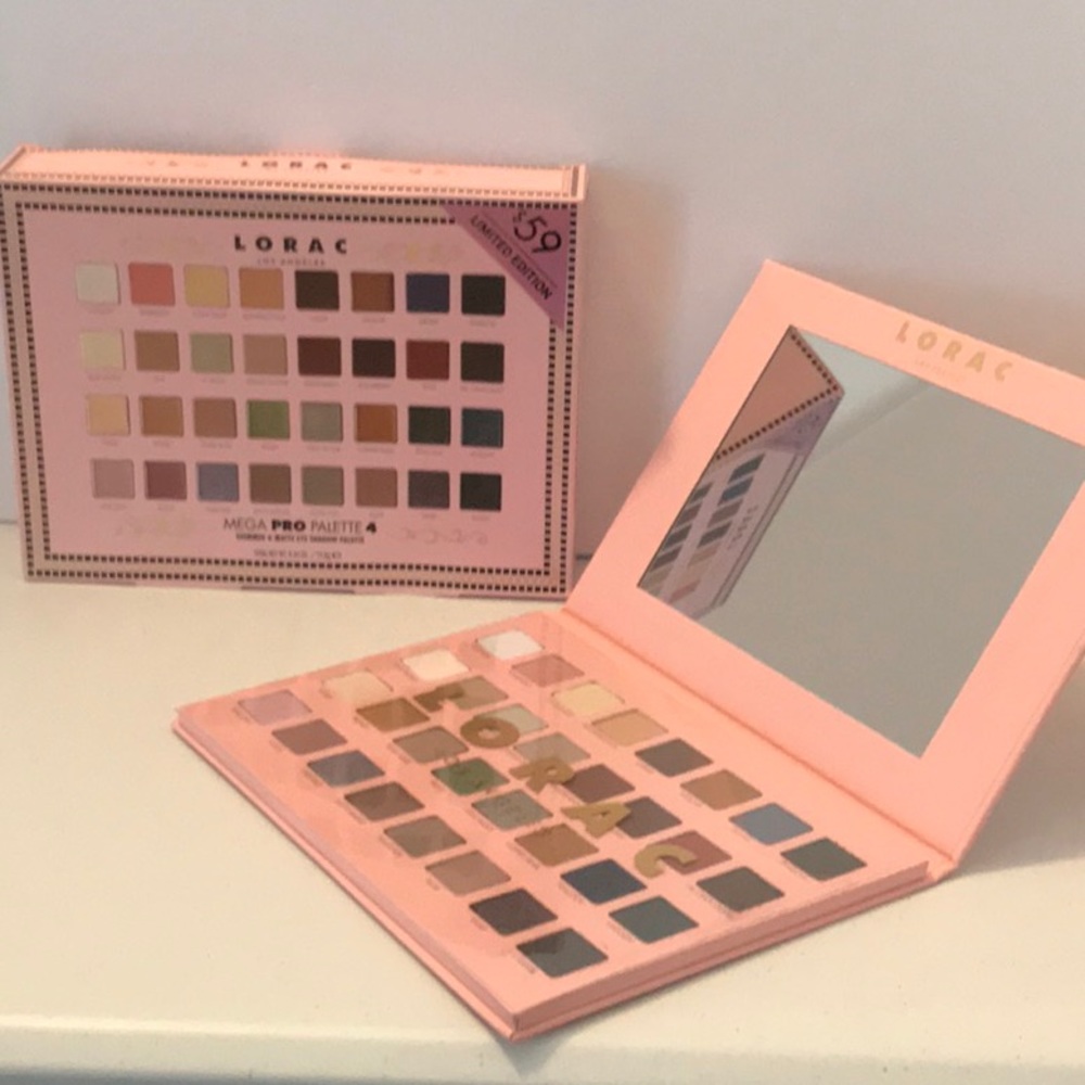 NWT LORAC Mega Pro Palette 4 Shimmer & Matte Eye Shadow Palette
